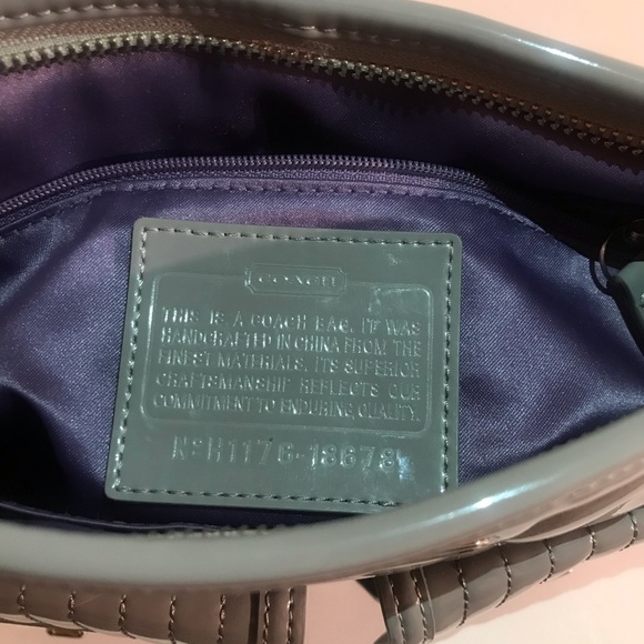 Coach bag Grey Patent Leather - Picture 3 of 3